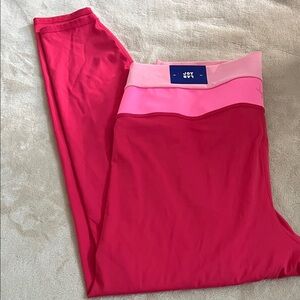 JoyLab Pink Colorblock High-Rise Leggings - Light & Hot Pink
